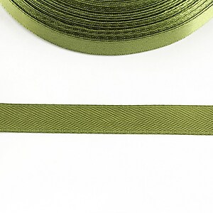 Panglica saten latime 1cm (1m) - olive