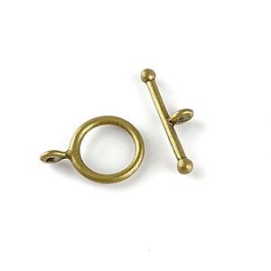 Inchizatoare toggle bronz 17x12mm