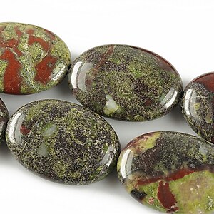 Bloodstone jasper oval 25x18mm