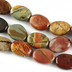 Picasso jasper oval 14x10mm