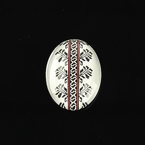 Cabochon sticla 25x18mm "Folclor" cod 1030