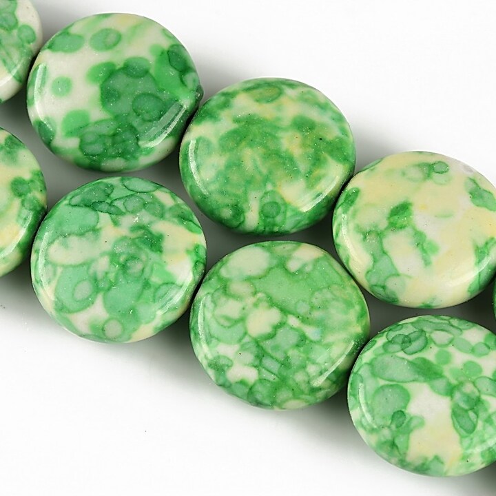 Rain flower jade banuti 16mm - verde