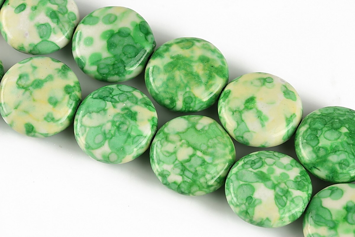 Rain flower jade banuti 16mm - verde