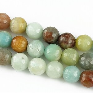 Amazonite sfere fatetate 8mm