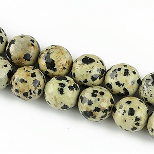 Jasp dalmatian sfere fatetate 10mm