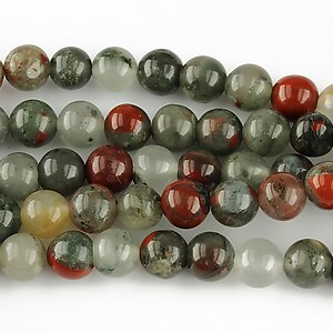 Bloodstone jasper sfere 6mm