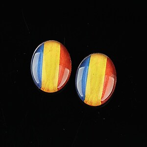 Cabochon sticla 18x13mm "Folclor" cod 1056