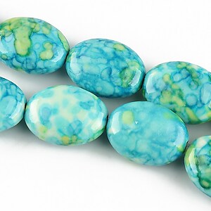 Ocean jade oval 18x13mm