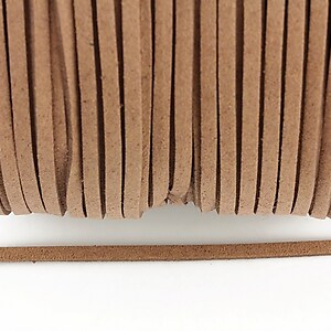 Snur suede (imitatie piele intoarsa) 3x1mm (5m) - maro