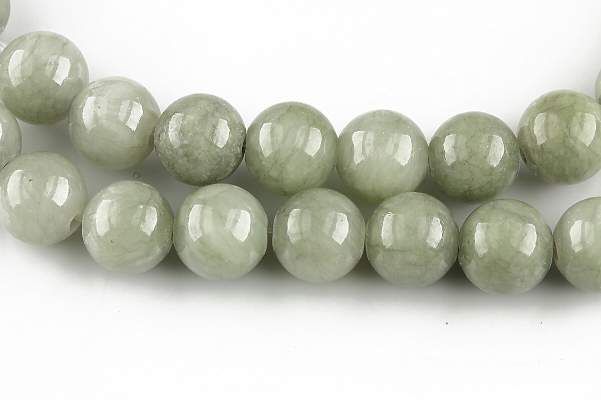 Persian jade  sfere 10mm - verde gri