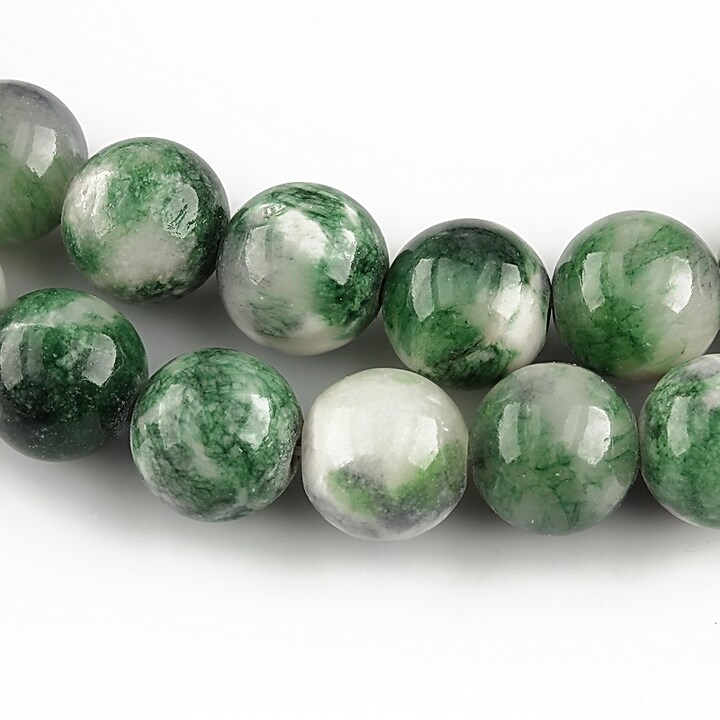 Persian jade  sfere 10mm - verde - gri