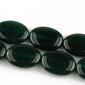 Jad oval 18x13mm - verde