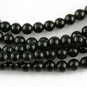 Green Goldstone sfere 6mm