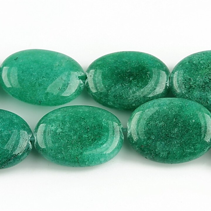 Jad oval 18x13mm - verde