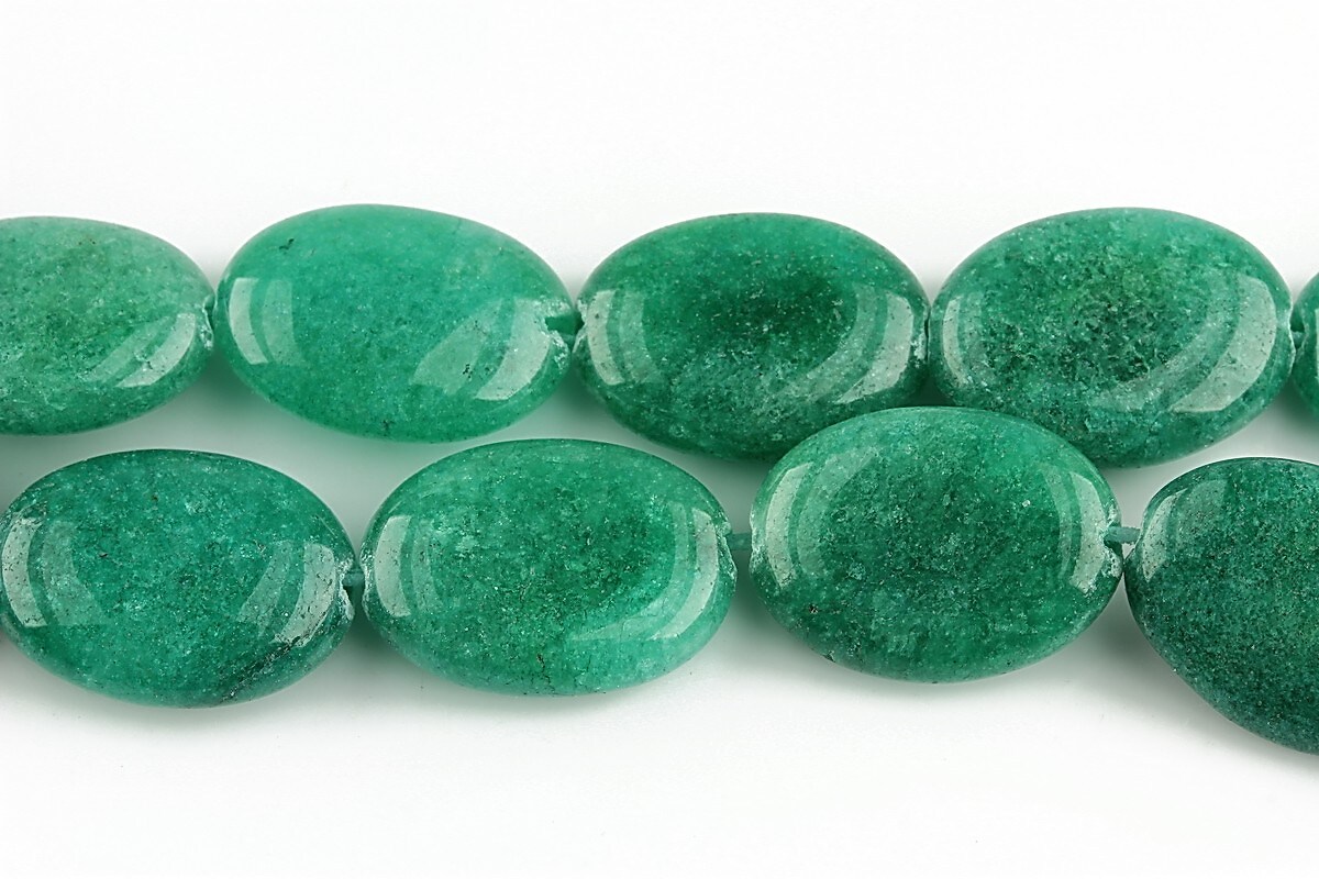 Jad oval 18x13mm - verde