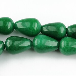 Jad lacrima 14x10mm - verde