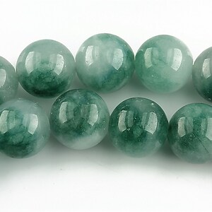 Flower jade verde sfere 12mm