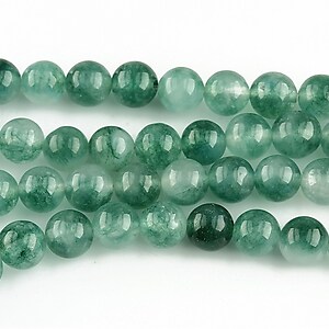 Flower jade verde sfere 6mm