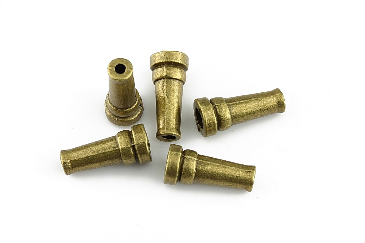 Capacele margele bronz 7x15mm