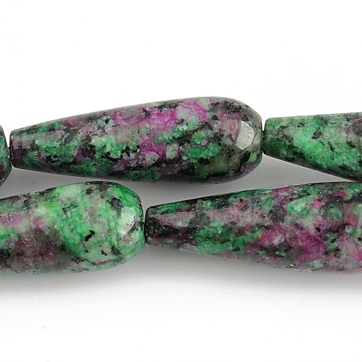 Ruby zoisite lacrima 30x10mm