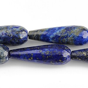 Lapis lazuli lacrima fatetata 30x10mm