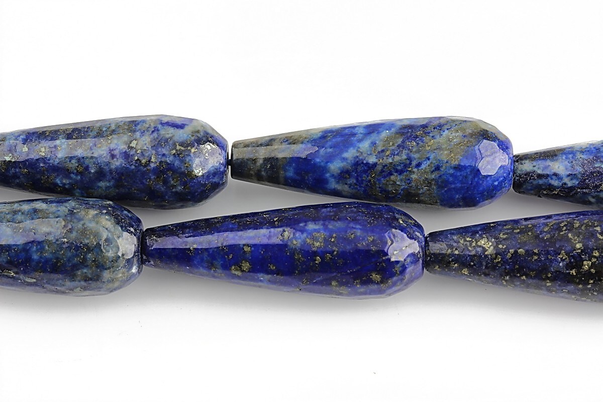 Lapis lazuli lacrima fatetata 30x10mm