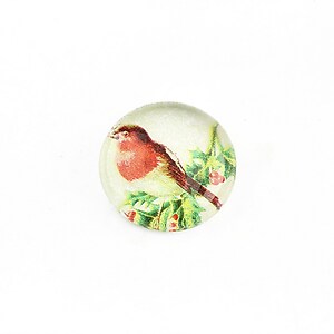 Cabochon sticla 18mm "Christmas" cod 1173