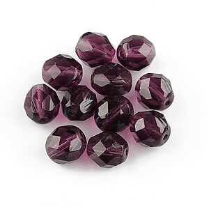 Margele fire polish 8mm  - Amethyst