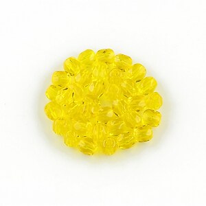 Margele fire polish 4mm (10 buc.) - Jonquil