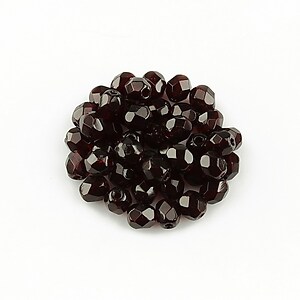 Margele fire polish 4mm (10 buc.) - Dk Garnet