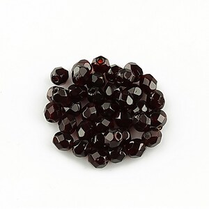 Margele fire polish 4mm (10 buc.) - Garnet