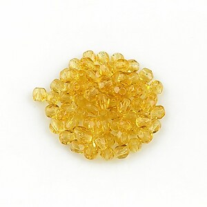 Margele fire polish 3mm (10 buc.) - Lt Topaz