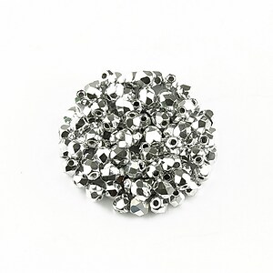 Margele fire polish 3mm (10 buc.) - Silver