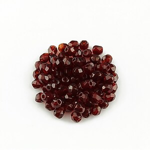 Margele fire polish 3mm (10 buc.) - Ruby