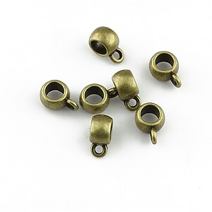 Agatatoare pandantiv bronz 9x4x6mm