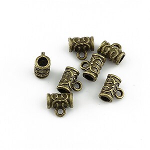 Agatatoare pandantiv bronz 7x7x4mm