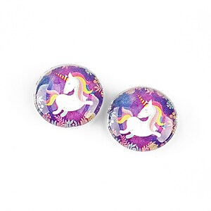 Cabochon sticla 16mm "Unicorn" cod 1249