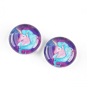 Cabochon sticla 18mm "Unicorn" cod 1255