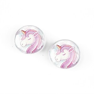 Cabochon sticla 16mm "Unicorn" cod 1257