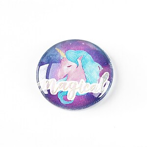 Cabochon sticla 25mm "Unicorn" cod 1254