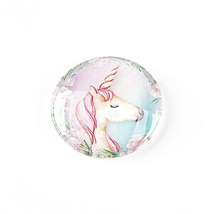 Cabochon sticla 25mm "Unicorn" cod 1252