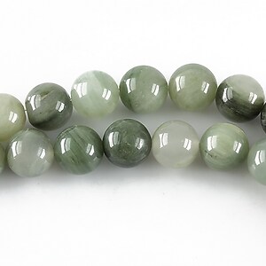 Green Fossil jasper sfere 8mm