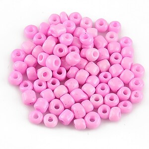 Margele de nisip 4mm opace (50g) - cod 587 - roz