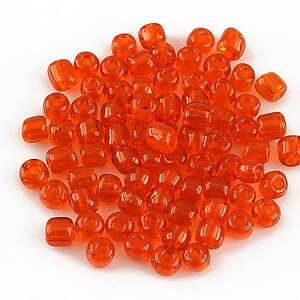 Margele de nisip 4mm (50g) - cod 589 - portocaliu