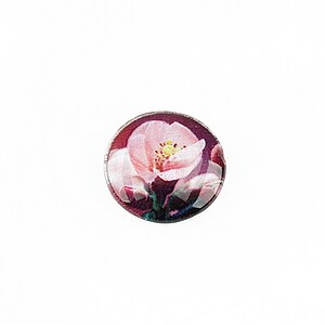 Cabochon sticla 16mm "Flowers" cod 1342