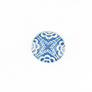 Cabochon sticla 16mm "Tiles" cod 1354