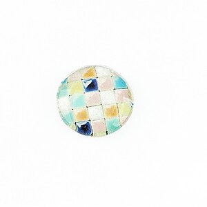 Cabochon sticla 16mm "Tiles" cod 1355