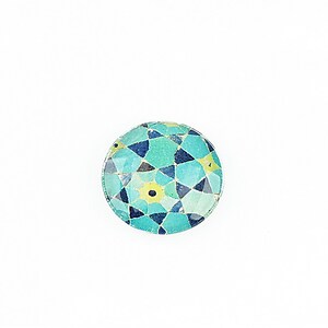 Cabochon sticla 16mm "Tiles" cod 1357