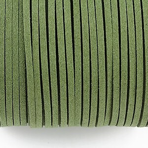 Snur suede (imitatie piele intoarsa) 3x1mm (5m) - verde militar