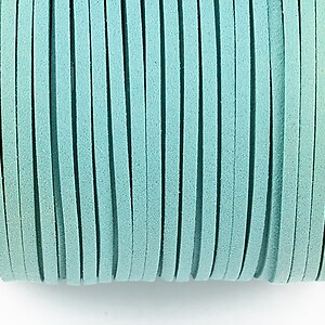 Snur suede (imitatie piele intoarsa) 3x1mm (5m) - aqua